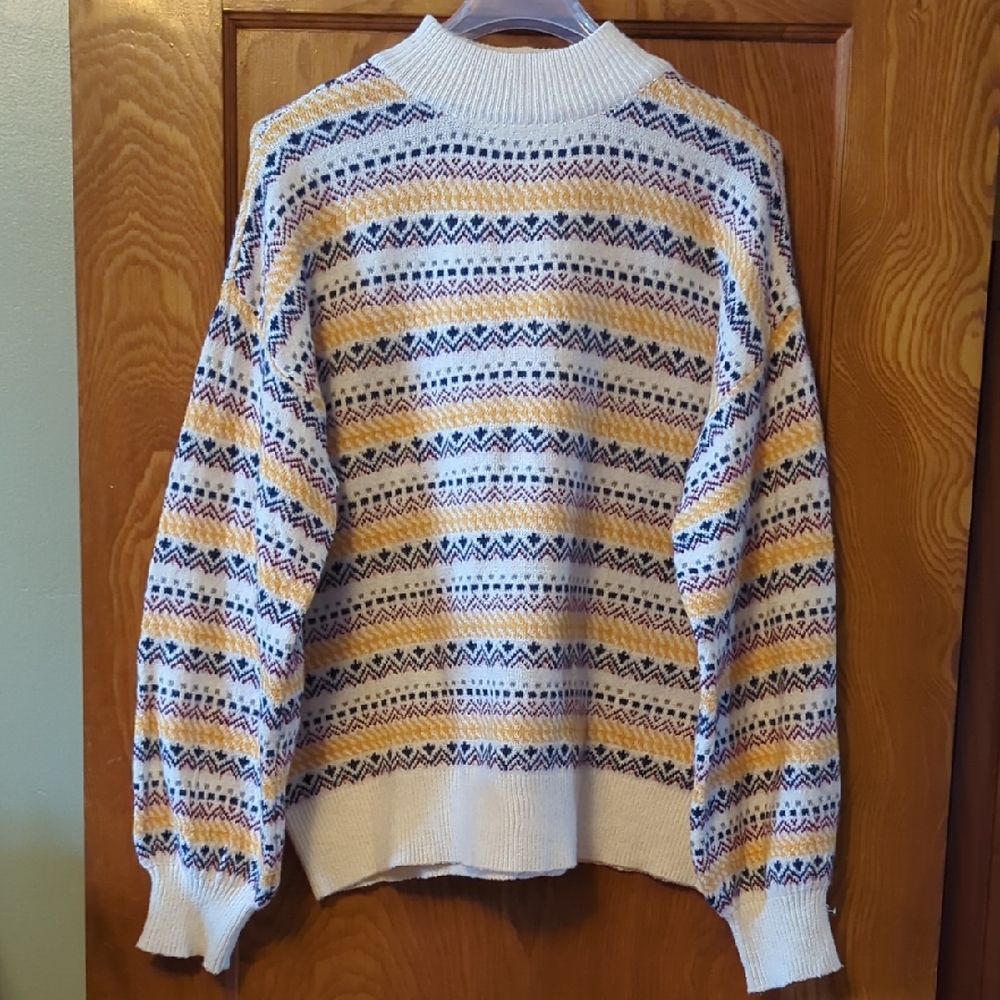 St. John's Bay Multicolor Patterned Sweater